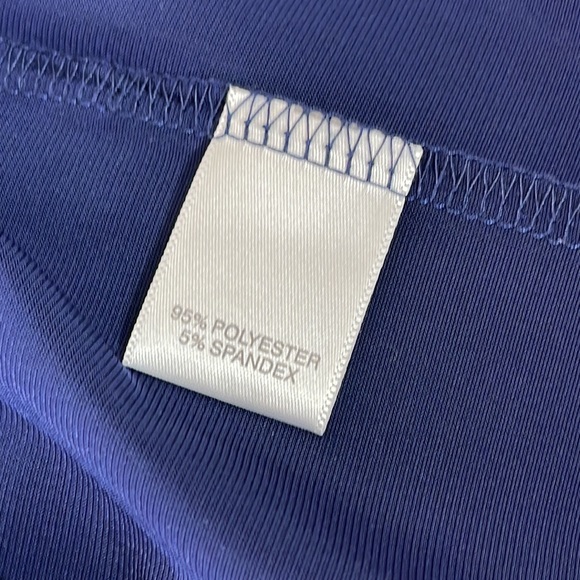 Avenue Royal Blue Drape Cowl Neck Front Jersey Dress - Picture 12 of 16